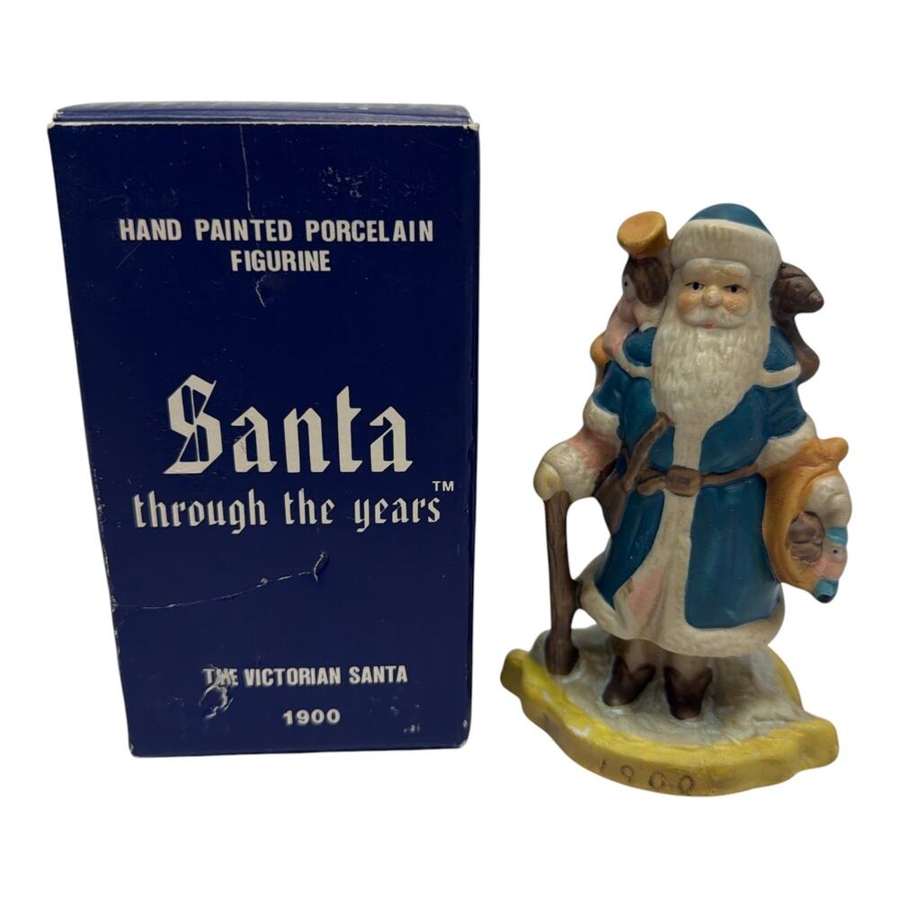 VTG Santa Through The Years 1920 The Victorian Santa 1900 Christmas Porcelain